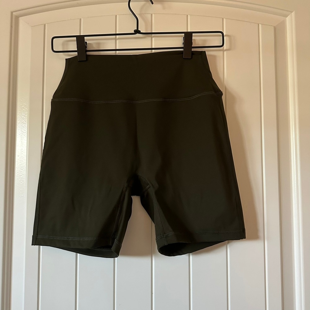 SET Active Olive Green Bike Shorts